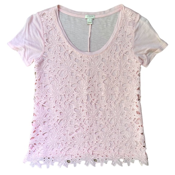 J.Crew Factory Lace Front Top - Picture 2 of 7